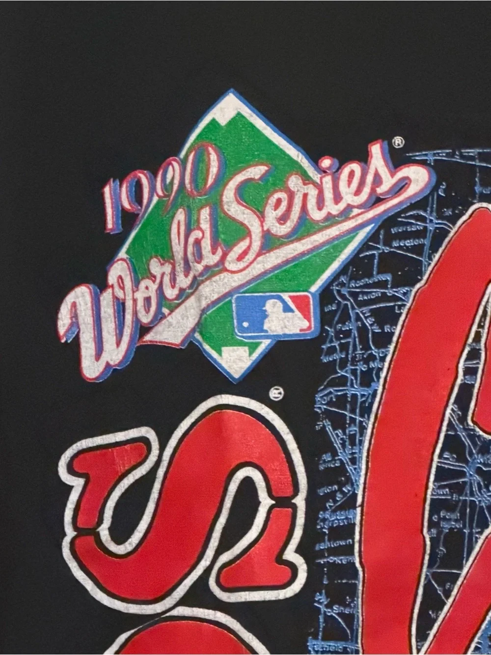 Vintage Cincinnati Reds 1990 World Series T Shirt Nutmeg Mills Large L MLB 90s